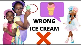 Pretend play ice cream shop with OMG dolls and LOL surprise dolls