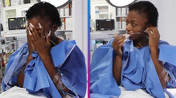 Tessica Brown Tears Up After Surgery to Remove Gorilla Glue From Her Hair