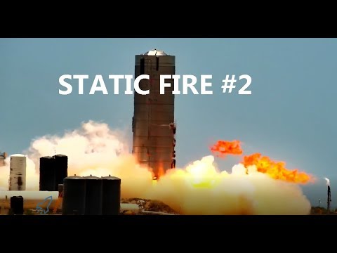 4K Up Close SpaceX Starship SN4 Static Fire #2