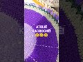 CENTRO DE MESA FOLHEAR COM TULIPAS 💜💜💜💜🤎🤎🤎🤎🤎 #crochedarayatelie #crochet