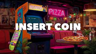 Arcade Room Pizza Night 🍕 Pac-Man Retro Synthwave & Chillwave Mix