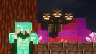 Fighting The Bedrock Wither For the First Time ( As a Java Player )