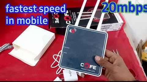 4G cofe router/4G cofe change password/sim slot router speed/wifi mobile speed check