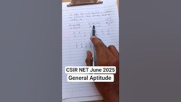 CSIR NET June 2025 General Aptitude Coding & Decoding Answers #csirnet #exam #tricks #generalstudies