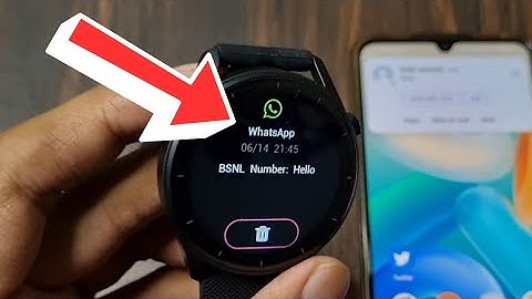 Noise Smart Watch Me WhatsApp Message Notification Kaise On Kare?