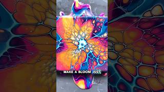 Acrylic Pouring Recipe - Bloom Technique #art #fluidart #shorts