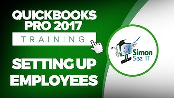 QuickBooks Pro 2017 Tutorial: Setup Employees for Payroll