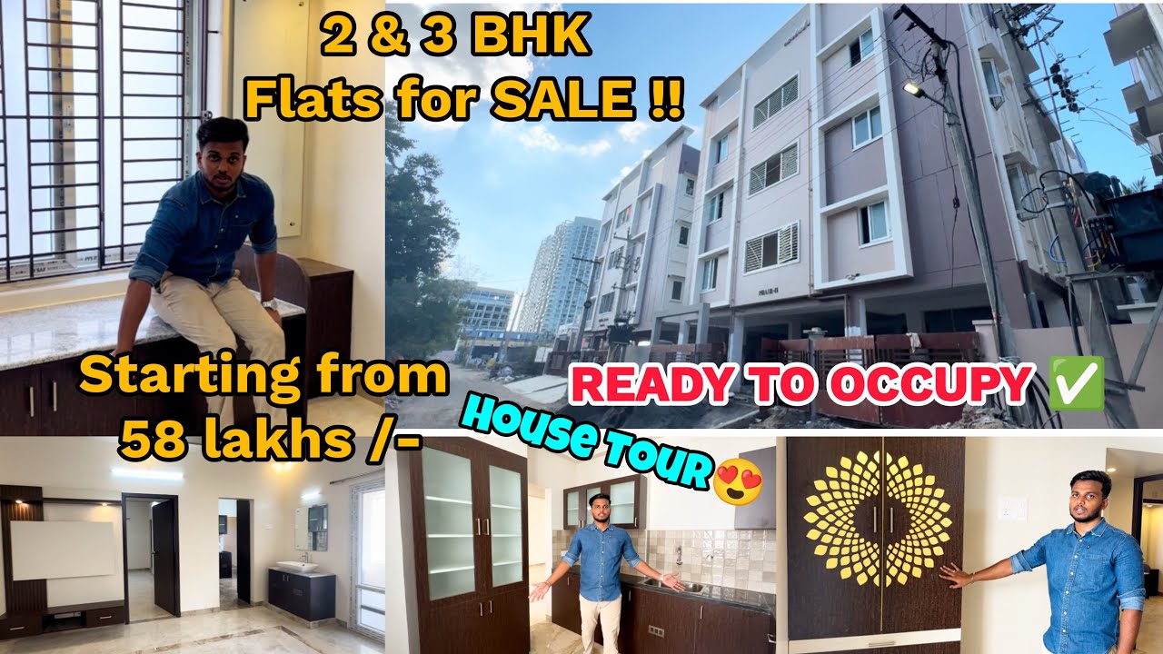 Flats for Sale in Chennai from 58 lakhs| 2 & 3Bhk apartments | Chennai Builders | Padur flats