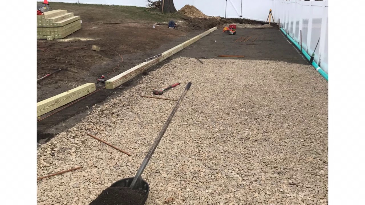 Bocce court start to finish YouTube