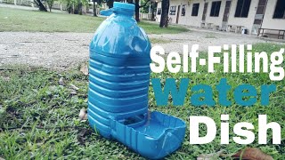 How to Make a SelfFilling Water Dish for Pets. ( diy automatic water bowl for your dog / cat)