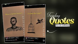 Instagram Trending Quotes Reels Editing | Viral Text Shayari Reels Editing | Shayari Reels Editing screenshot 1