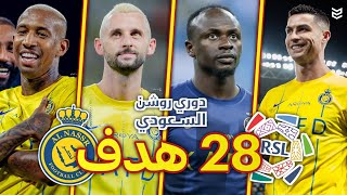 جميع اهداف النصر في الدوري السعودي من الجولة الأولي حتي الجوله 12 🤯 ( 28 هدف ) مباريات مجنونه 🔥FHD