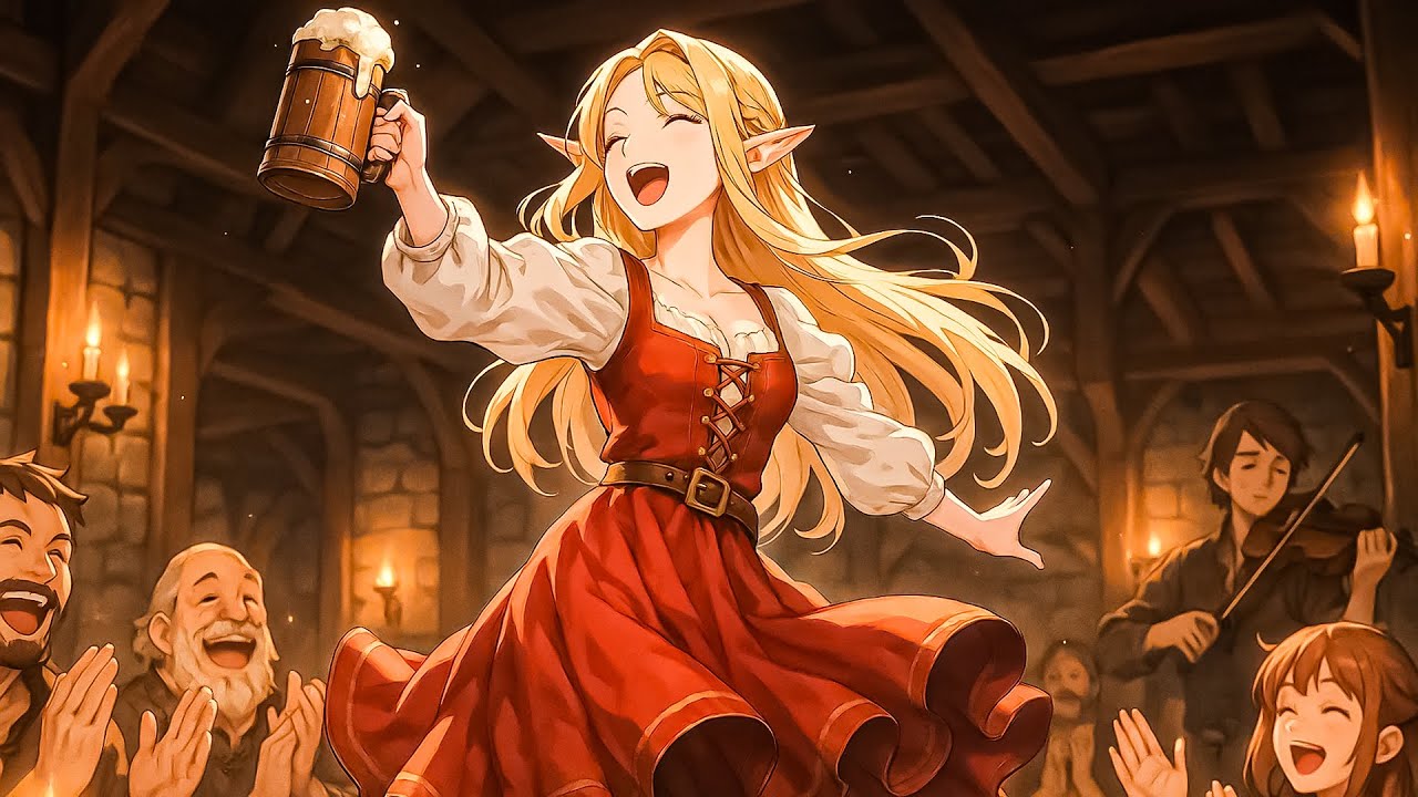 Medieval Tavern Fantasy Music | D&D Fantasy Tavern Celtic Music for Good Sleep, Tavern Space