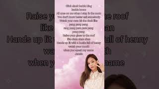 Boombayah English Rap Lyrics - Jennie