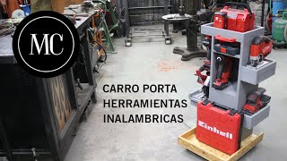 Carro porta herramientas inalámbricas.