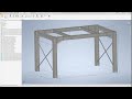 Structural steel design with autodesk inventor  solidsteel parametric product