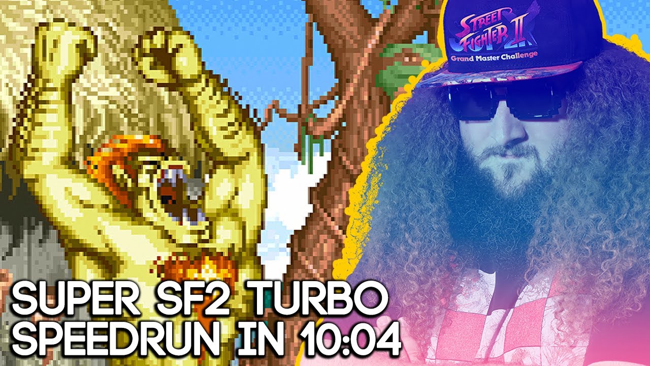 Super Street Fighter II Turbo Arcade Mode (Hardest, Blanka) Speedrun in 10:...