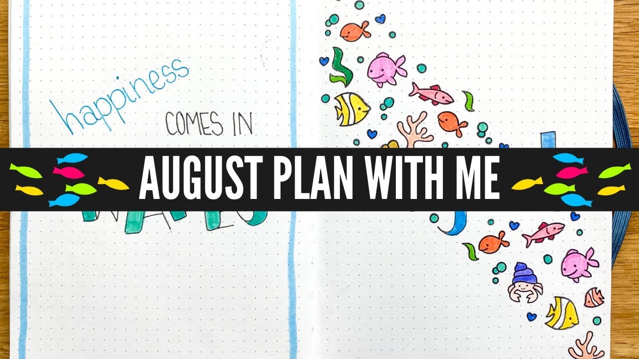 August 2020 🐟 Plan with Me 📖 Bullet Journal Set Up
