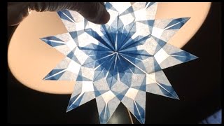 クリスマスの窓飾りの作り方 透明な折り紙で折るトランスパレントスター Youtube