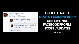 New Facebook Trick To Enable Nested Comments For Personal Profile