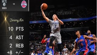 林書豪 Jeremy Lin&#39;s Offense &amp; Defense Highlights 2016-11-2  Pistons VS Nets