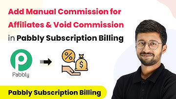 How to Add Manual Commission for Affiliates and Void Commission in Pabbly Subscription Billing