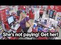 Skip-Scan Thieves Who Got Busted in the Act RIGHT at Self-Checkout