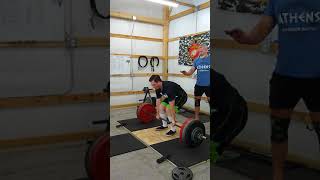 460 lb deadlift, August 2020