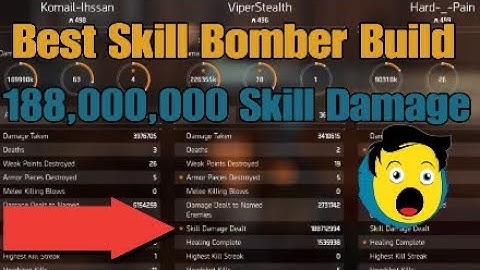 Honestly the very BEST 10 second cooldown explosive skill build (Division 2)