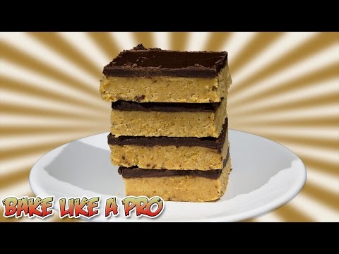 NO BAKE Chocolate Peanut Butter Bars Recipe