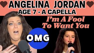 ANGELINA JORDAN MAKES THE JUDGES CRY "I'M A FOOL TO WANT YOU" NGT | REACTION VIDEO