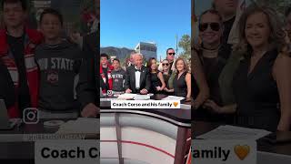 Lee Corso had his family join him in the final time he was on ESPN