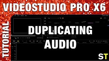 Corel VideoStudio Pro X6 - How to Duplicate Audio Channels