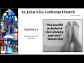 February 9, 2025 - 8:00 Service