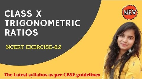 Trigonometry Class 10 NCERT Ex-8.2 Question 1(1-4) with Solution