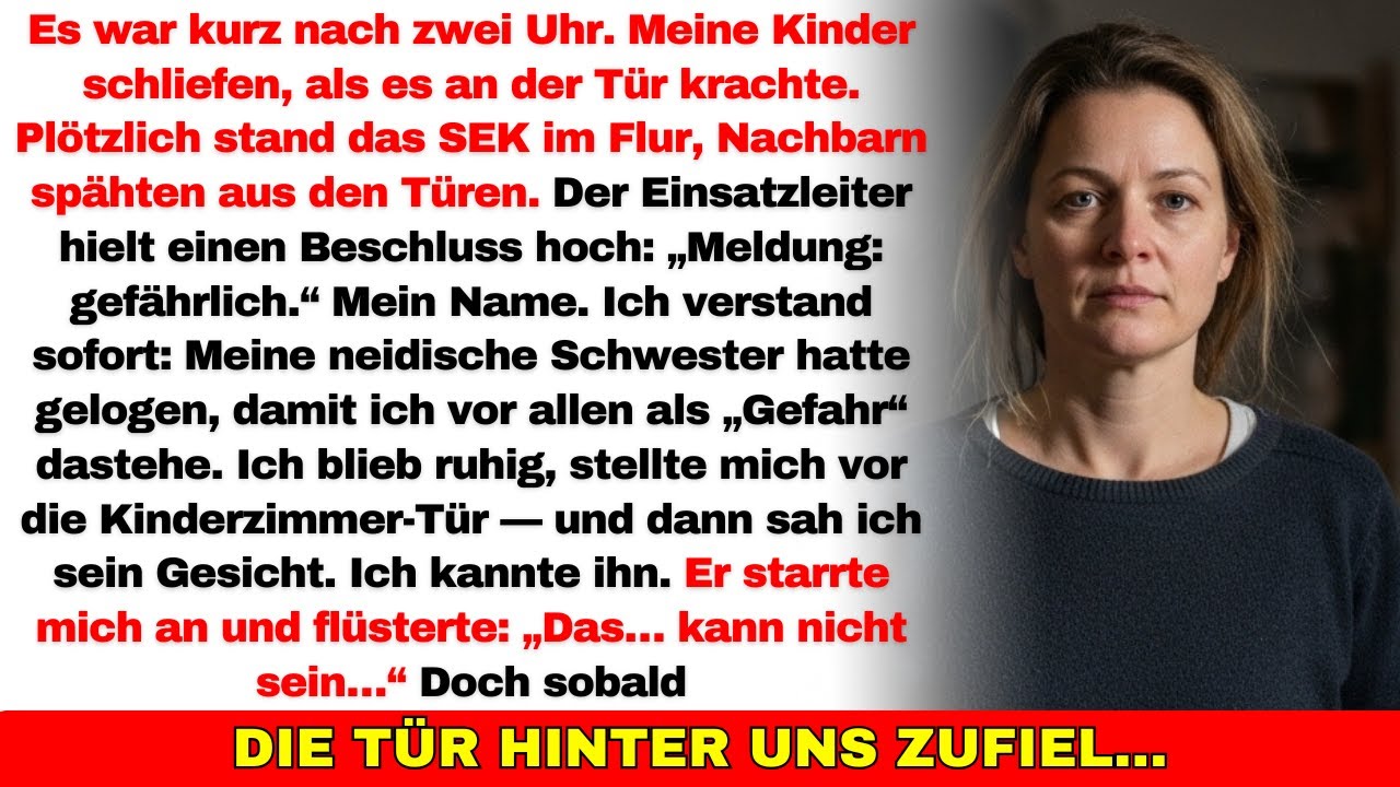 Um 2 Uhr stürmte das SEK mein Haus vor meinen Kindern—meine neidische Schwester log…