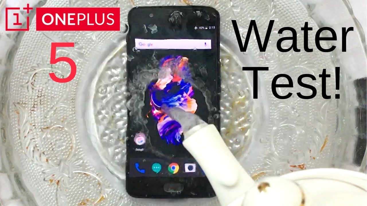 OnePlus 5 пережил погружение в воду. Фото.