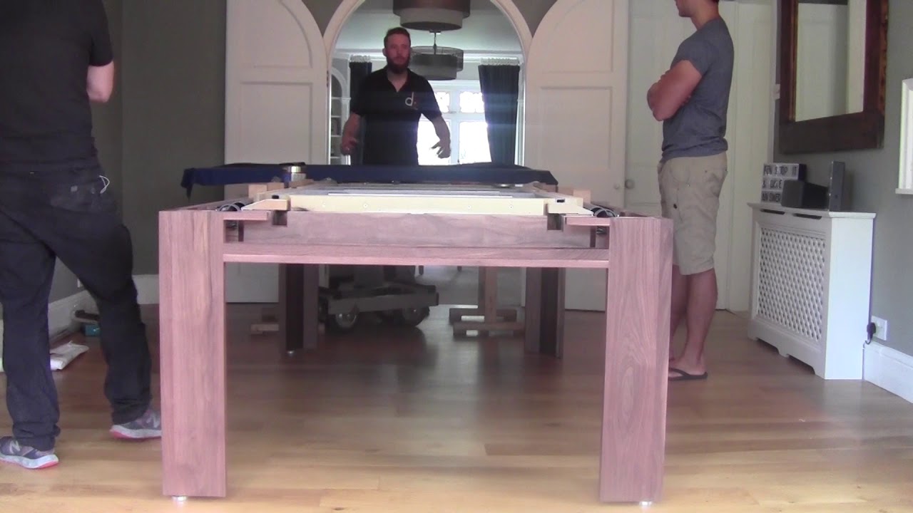 Ricohet Rollover Pool Table Installation (Time-lapse) - YouTube