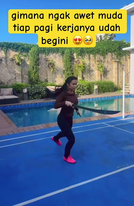 olahraha pagi rahasia AWET MUDA krisdayanti 😍 #ameena #azura #attahalilintar #krisdayanti