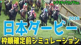 【日本ダービー2026・予想】枠順確定前シミュレーション【ドラマチックカメラVer.】展開・血統・コース適正様々なファクターで攻略するシミュレーション【東京優駿】ロブチェン リアライズシリウス screenshot 2
