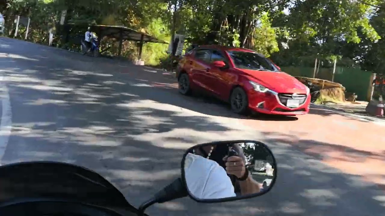 Motorbike crash into Car In Phuket Thailand