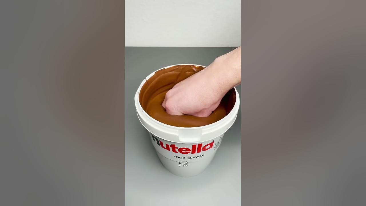 Nutella Bucket Chocolate Dipping Satisfying YouTube
