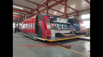 HS-B-1224 series inline flexo printer slotter die cutter folder gluer machine
