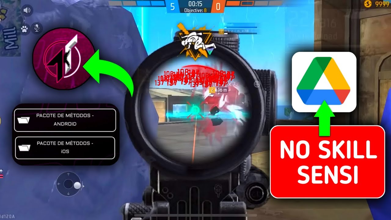 White FF Noskill.Sensi Download Link 📂 Free Sensi Link 👾