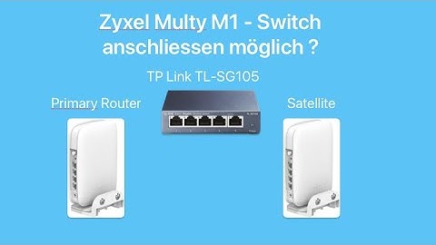 Zyxel Multy M1 - Switch anschliessen