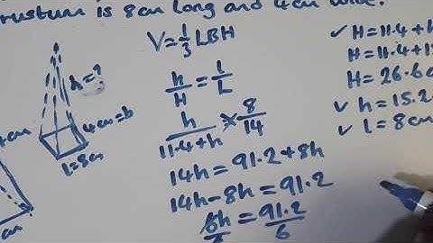 G12 2018 INT MATHEMATICS P2, ON RECTANGULAR BASE PYRAMID FRUSTUM.