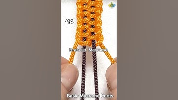 #114 Bracelet Knitting Tutorial, Macrame, #shorts #macrametutorial #howto #craftideas