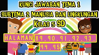 Kunci jawaban tema 1 kelas 5 sd subtema 2 halaman 89,90,91,92,93,94,95
kurikulum 2013