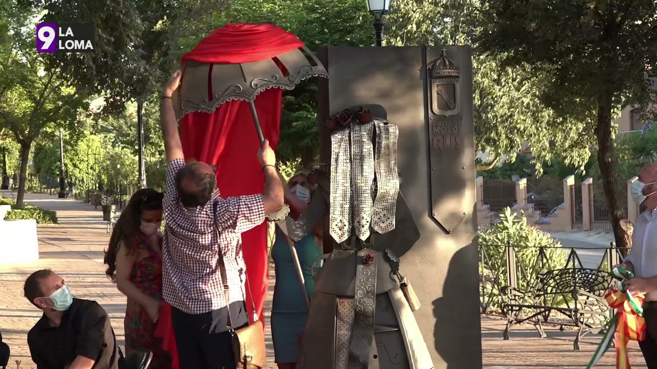 Feria de Rus 2021 · Inauguración del monumento a las mascarillas 1 Feria de Rus 2021 · Inauguración del monumento a las mascarillas