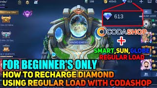 HOW TO RECHARGE DIAMOND USING YOUR REGULAR LOAD IN CODASHOP FOR BEGINNER'S | TUTORIAL STEP BY STEP screenshot 4